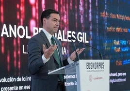 El lehendakari Pradales presentó Euskorpus el pasado mes de febrero.
