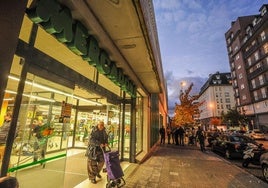 Entrada al Mercadona del barrio de Miribilla