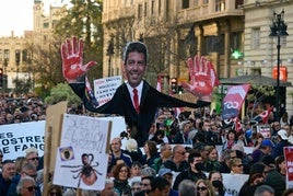 La sexta manifestación tras la dana que pide la dimisión de Carlos Mazón.